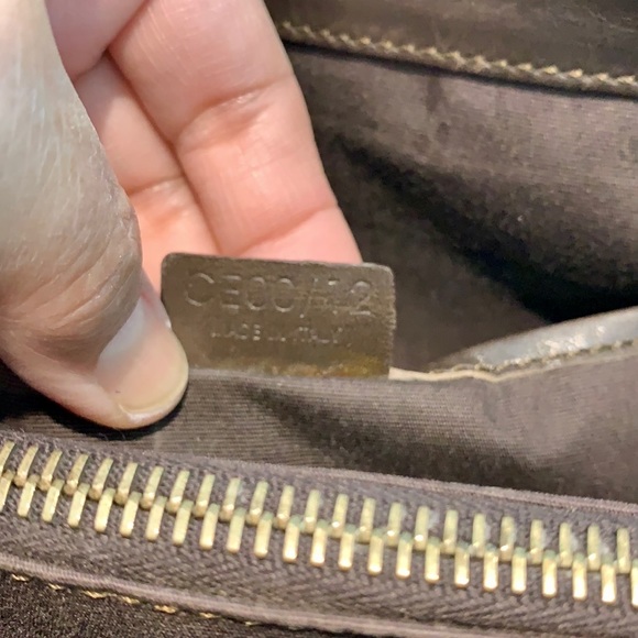 AUTHENTIC Celine Suede Monogram Handbag - Picture 15 of 16